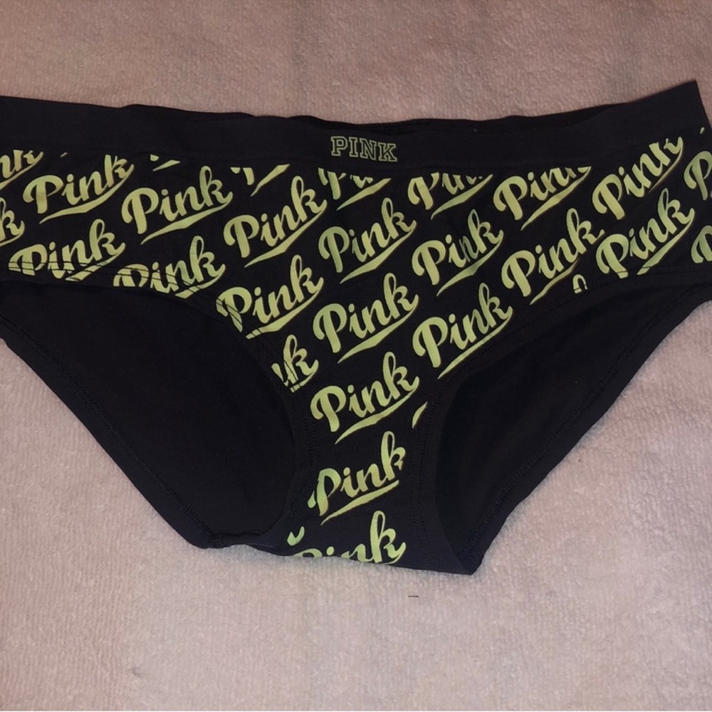 NWOT PINK Victoria’s Secret extra low rise hipster.  Rare & HTF. Dark gray